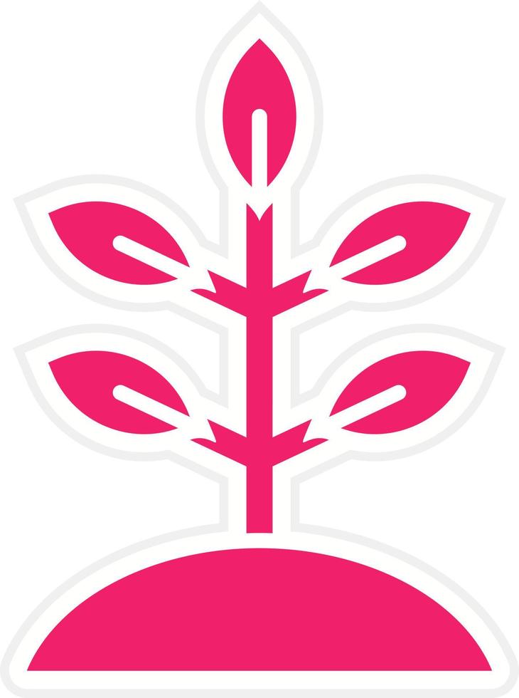 Grass Roots Vector Icon Style