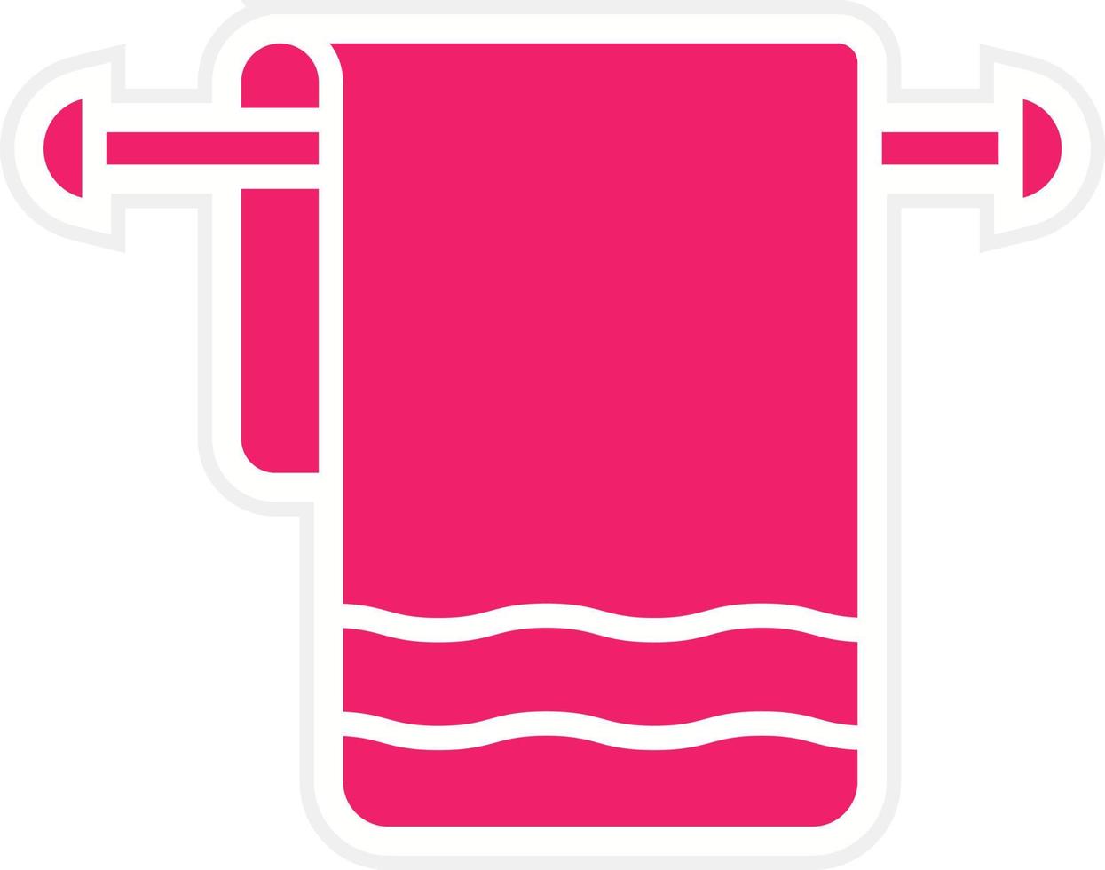 Towel Rack Vector Icon Style