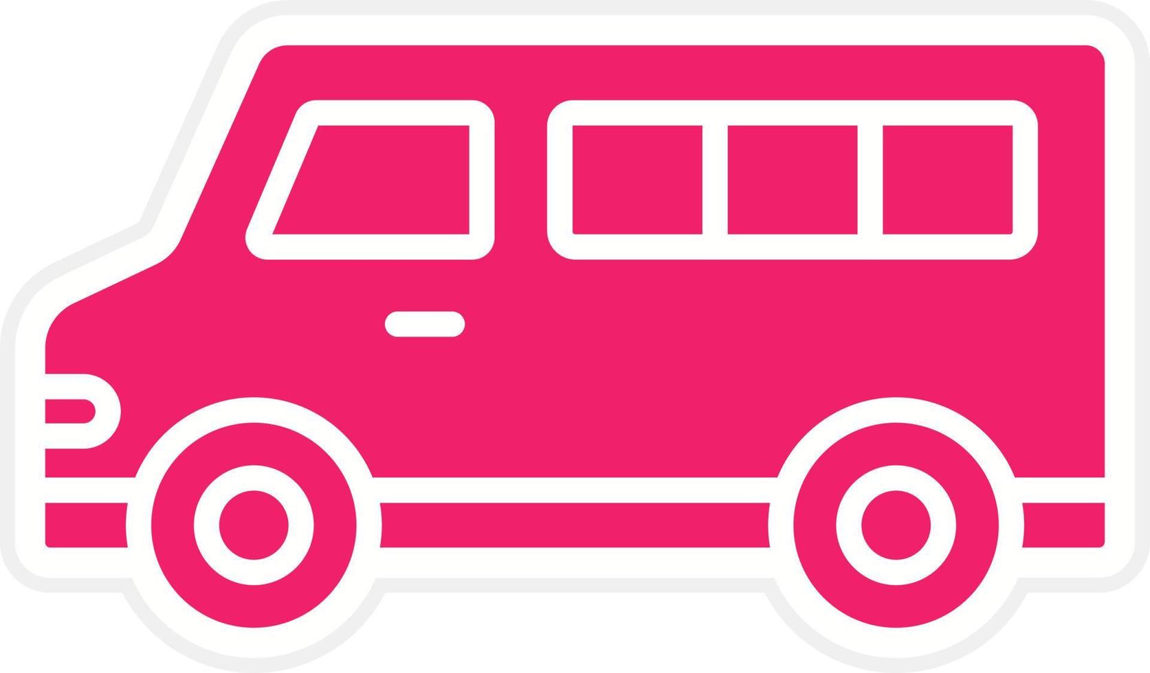 Minivan Vector Icon Style