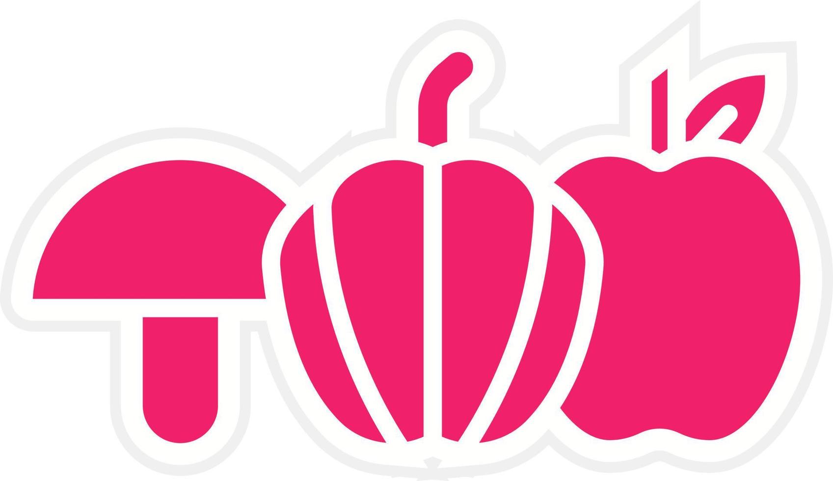 Fresh Ingredients Vector Icon Style