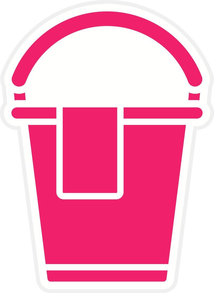 Pail Vector Icon Style