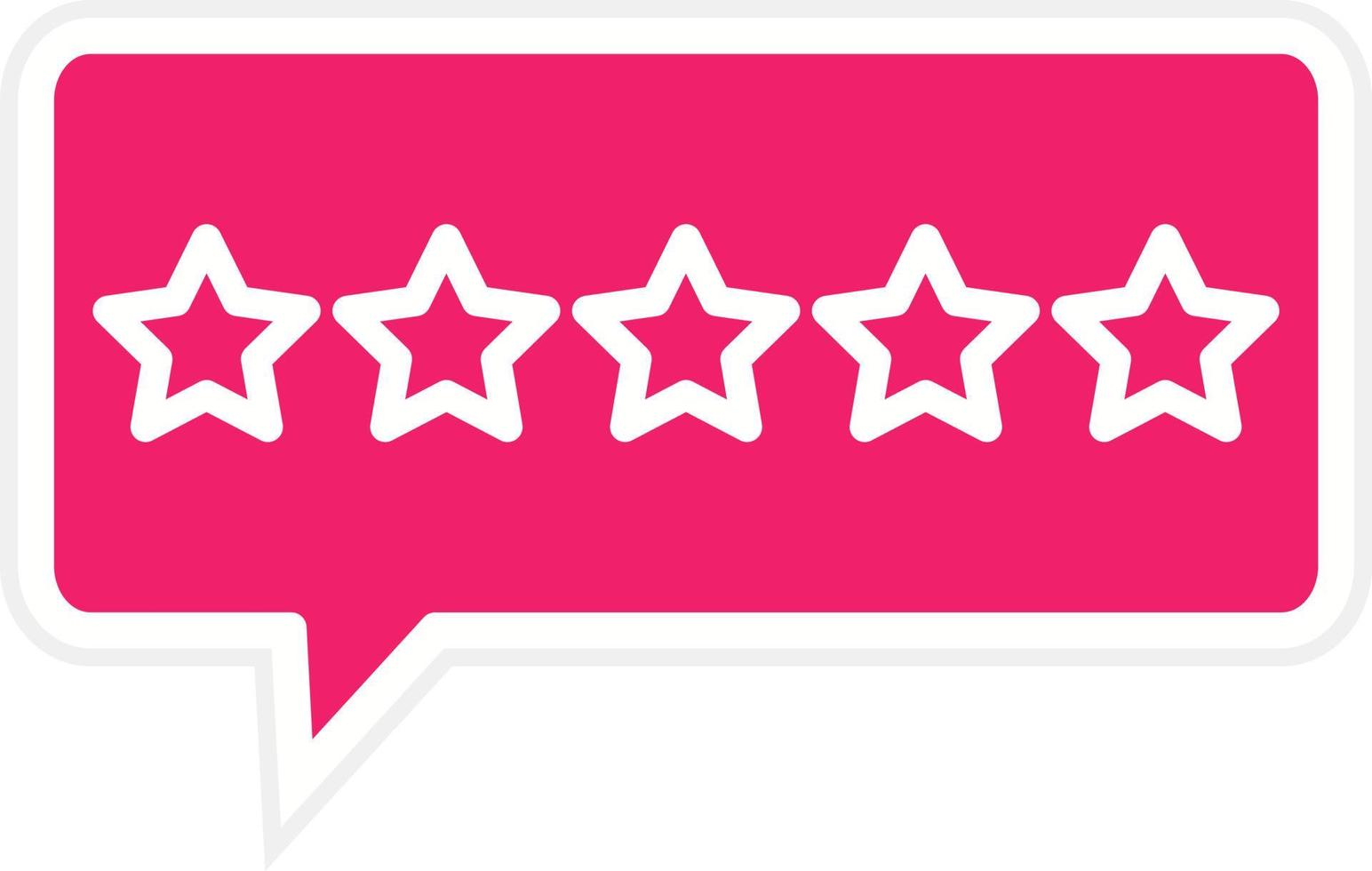 5 Stars Vector Icon Style