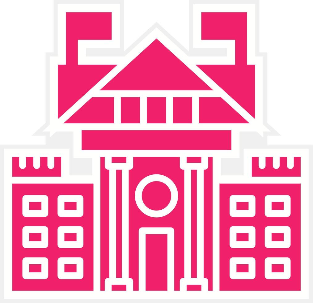 White House Vector Icon Style