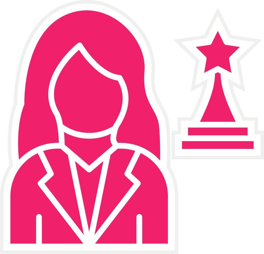 Actress Vector Icon Style