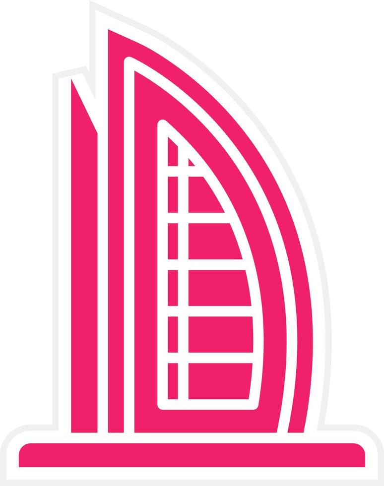 Burj al Arab Vector Icon Style