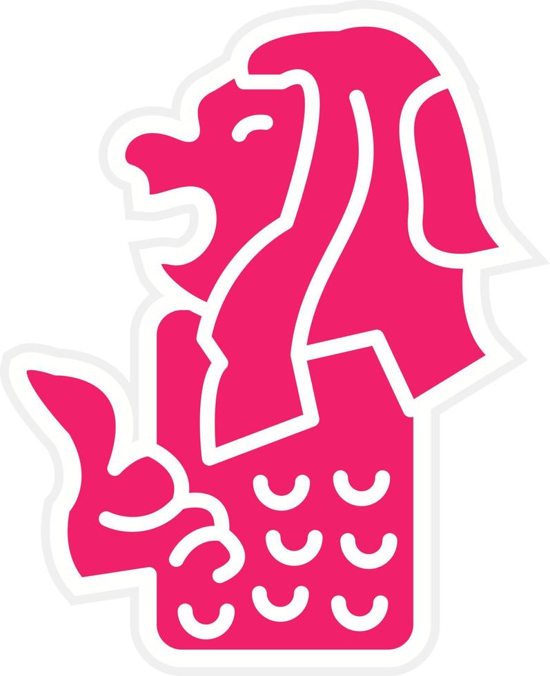 Merlion Vector Icon Style