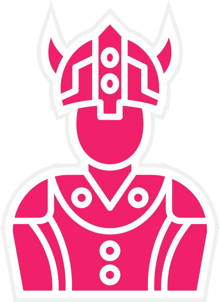 Viking Man Vector Icon Style