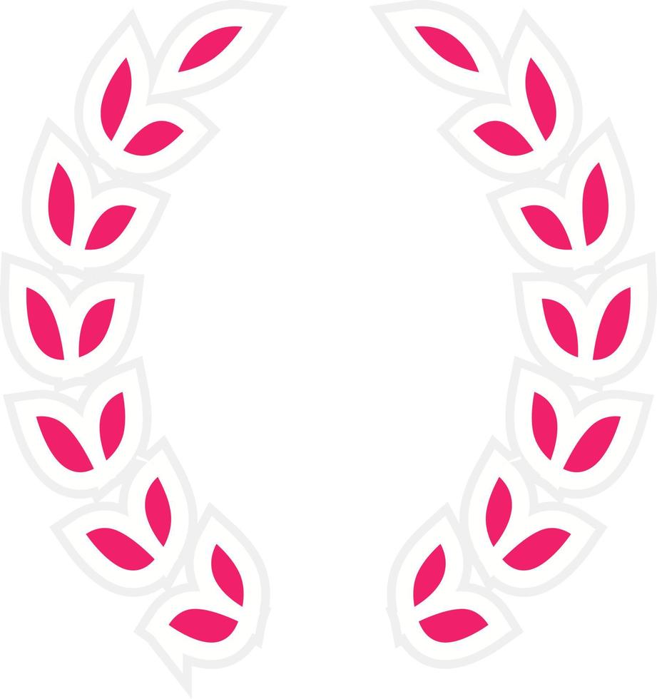 Laurel Wreath Vector Icon Style