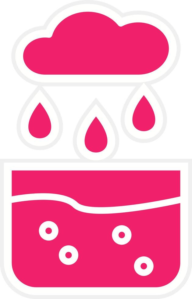 Collecting Water Vector Icon Style