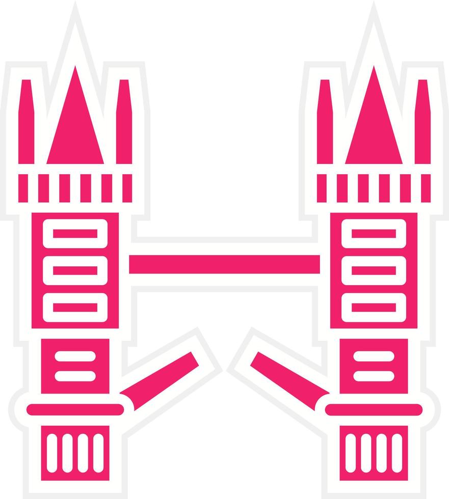 Tower Bridge Vector Icon Style