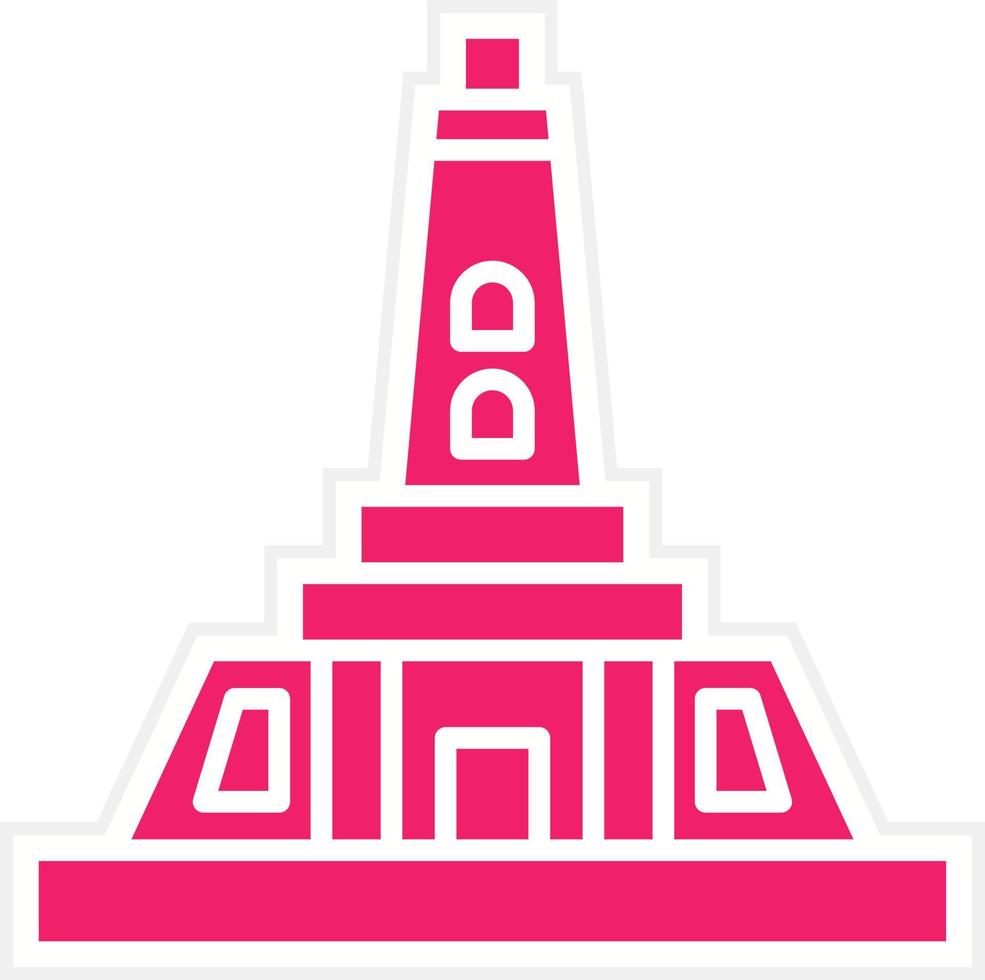 Newzealand Monument Vector Icon Style