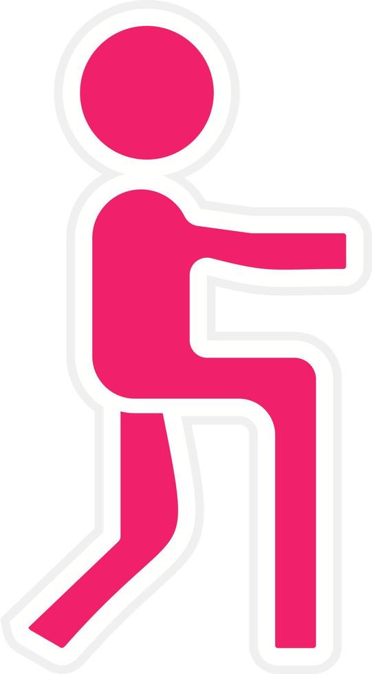 Lunges Vector Icon Style
