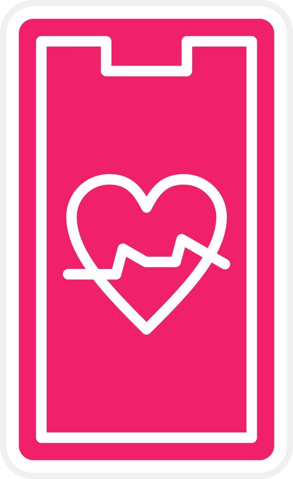 Heart Rate Vector Icon Style