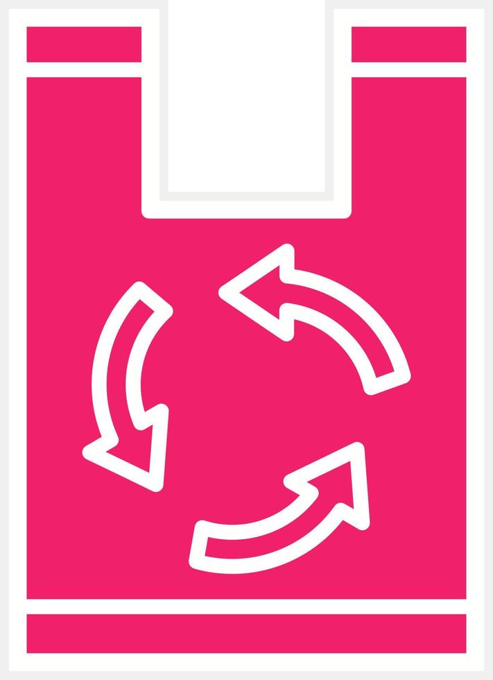 Recyclable Materials Vector Icon Style