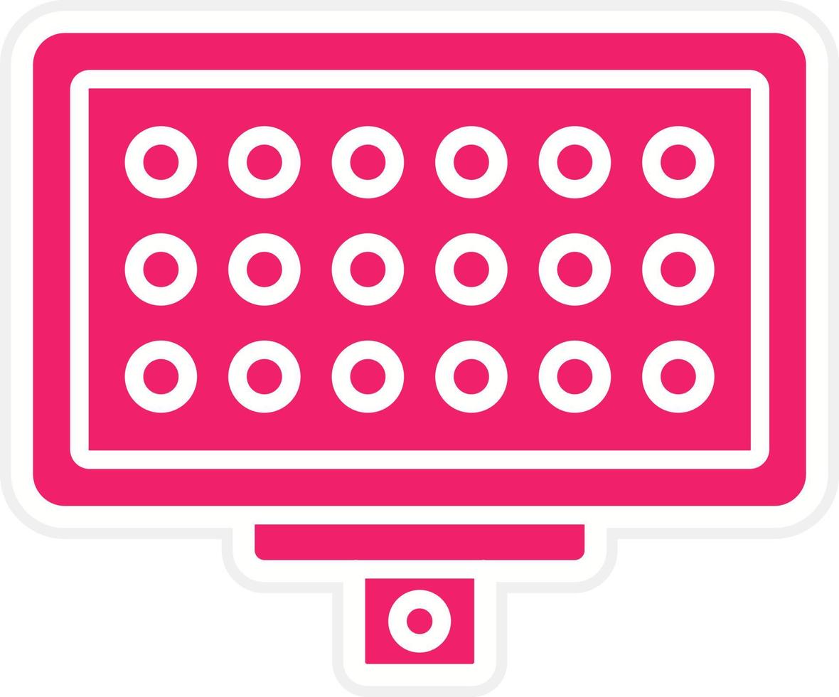 Led Panel Vector Icon Style