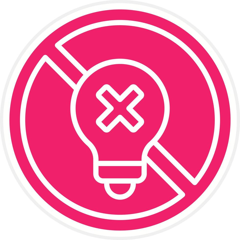 Incandescent Light Bulb Vector Icon Style