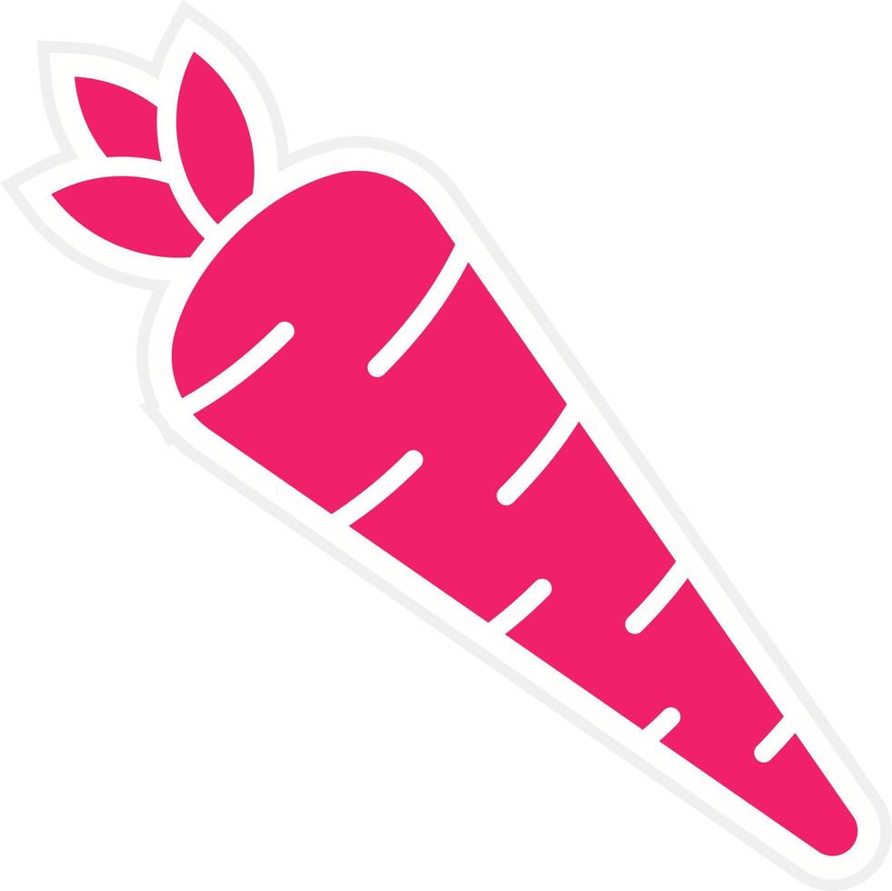Carrot Vector Icon Style