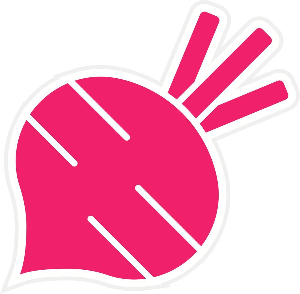 Beet Vector Icon Style