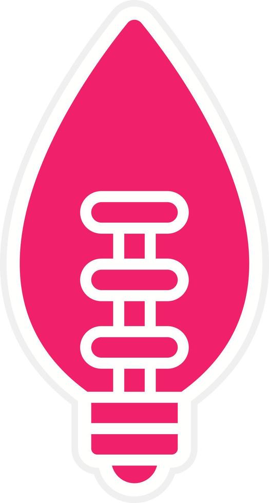 Halogen Lamp Vector Icon Style