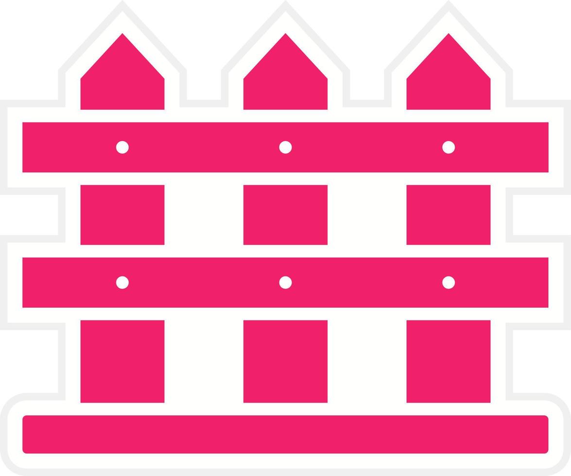 Fence Vector Icon Style