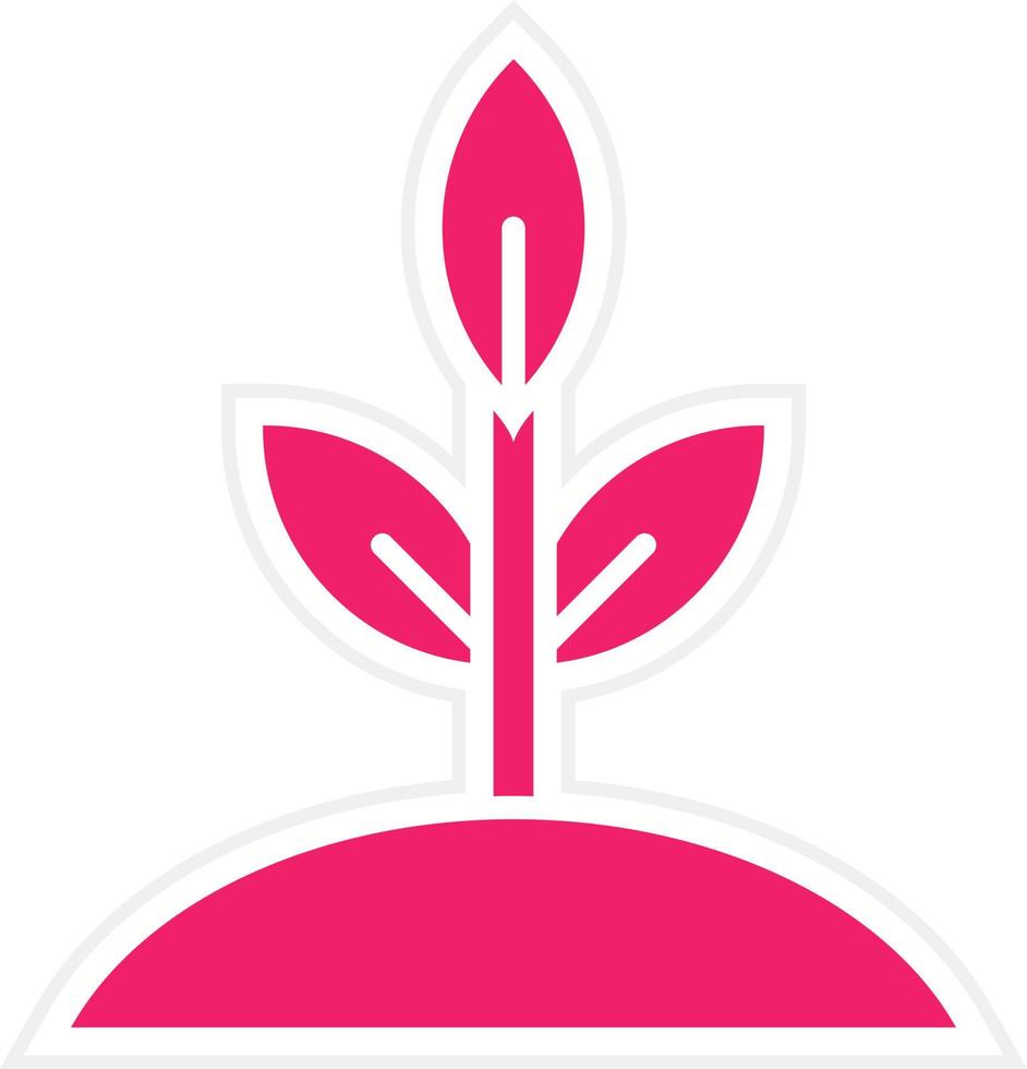 Green Sprout Vector Icon Style