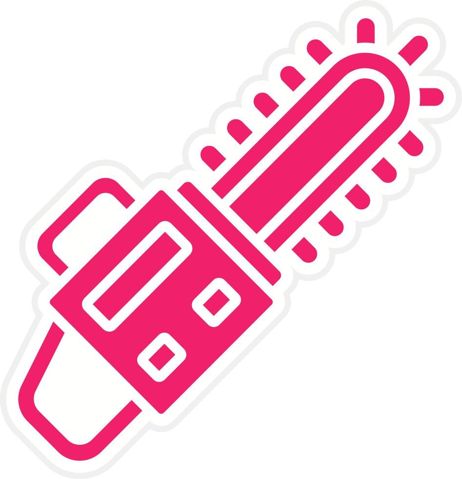 Chainsaw Vector Icon Style