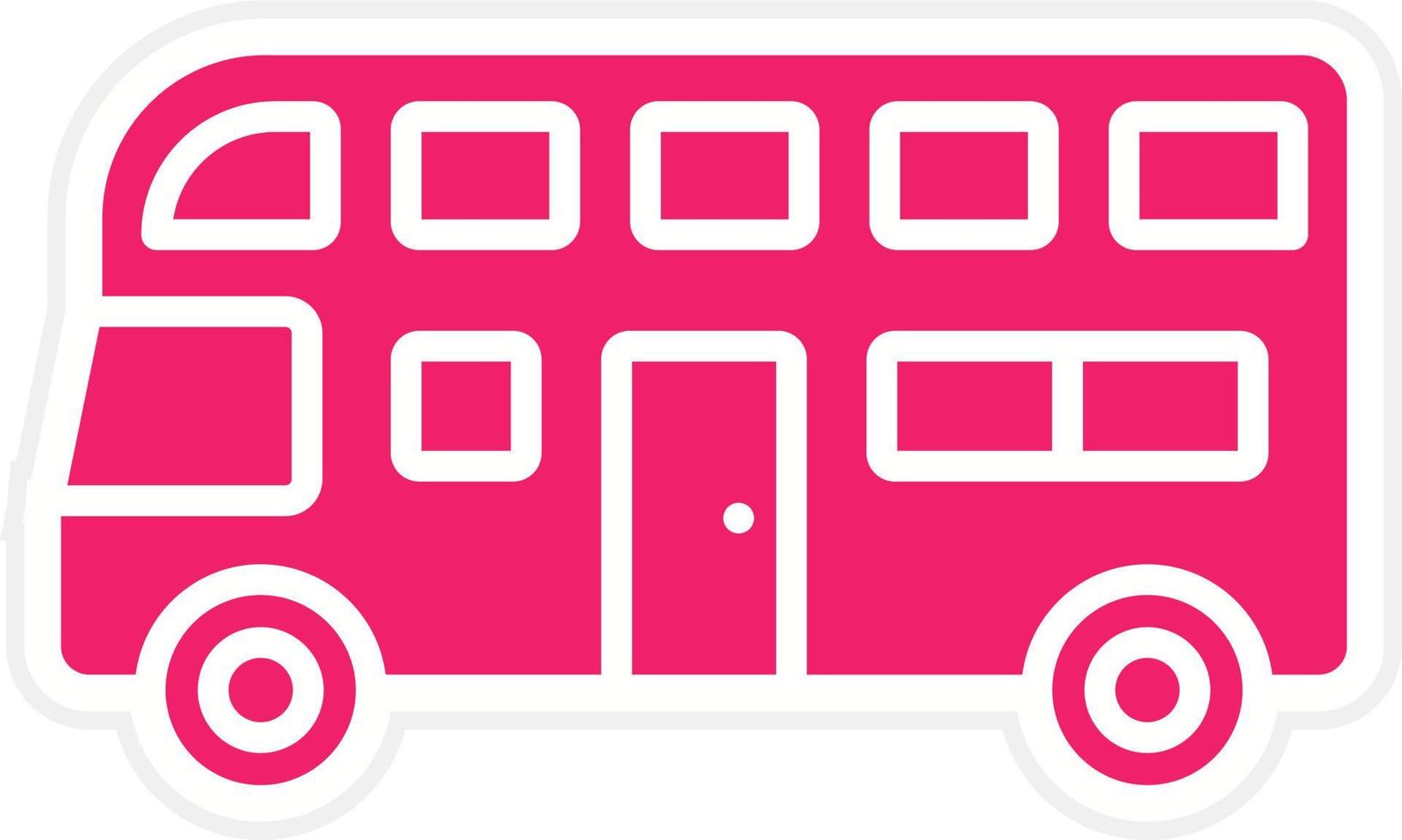 Double Decker Vector Icon Style