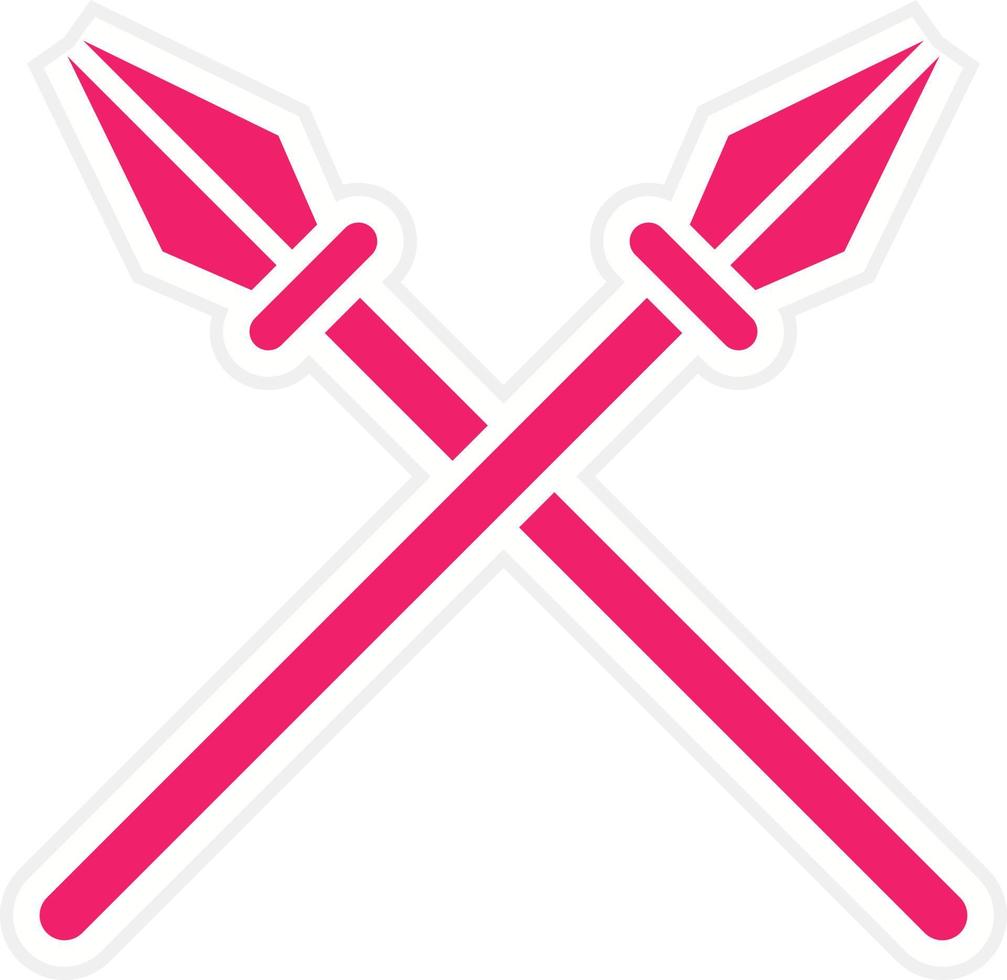 Spear Vector Icon Style