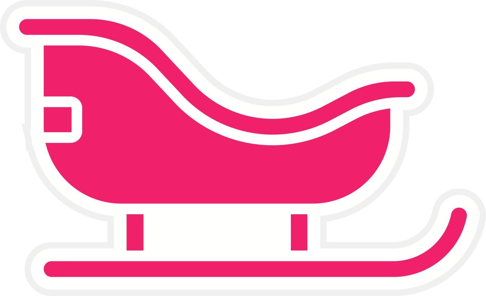 Sled Vector Icon Style