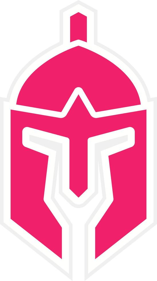Roman Helmet Vector Icon Style