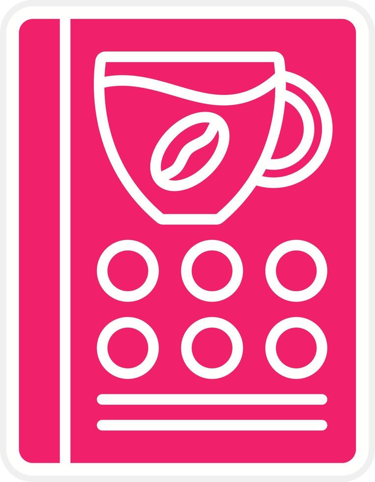 Coffee Card Vector Icon Style