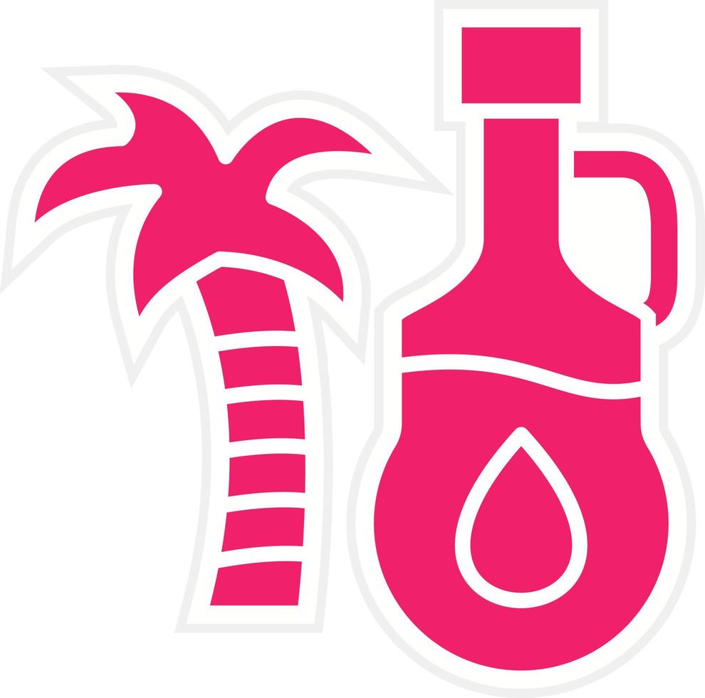 Palm Oil Vector Icon Style