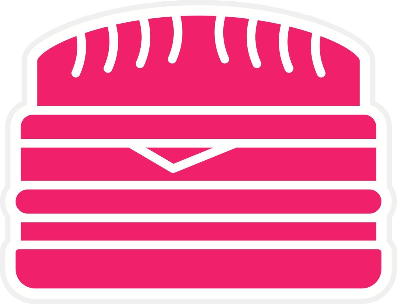 Cuban Sandwich Vector Icon Style
