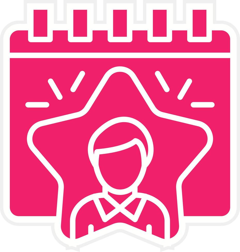 Employee of the Year Vector Icon Style