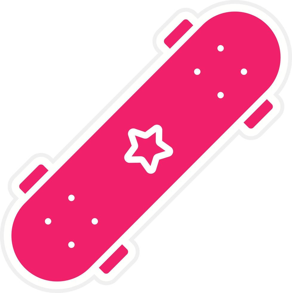 Skateboard Vector Icon Style