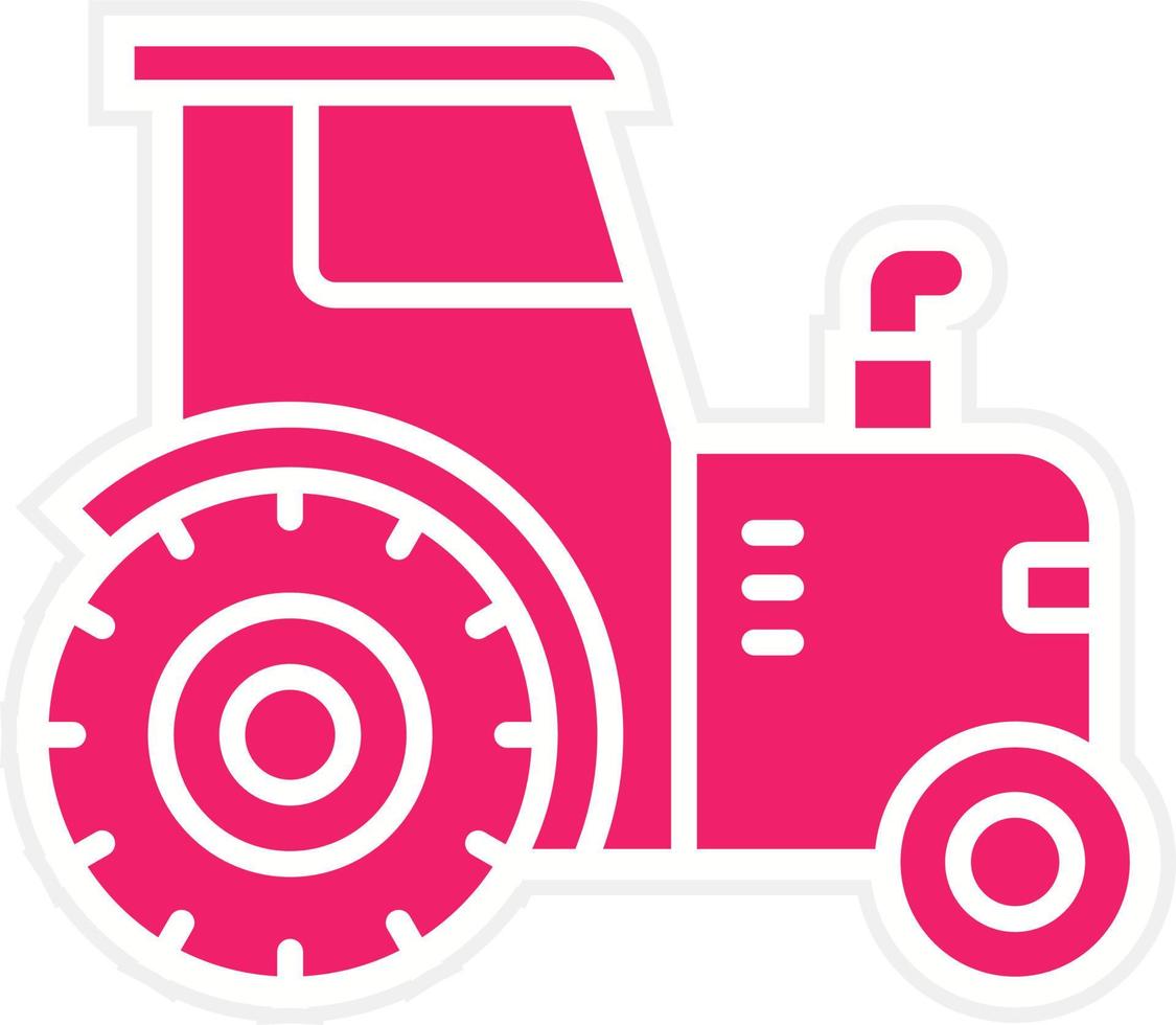 Tractor Vector Icon Style