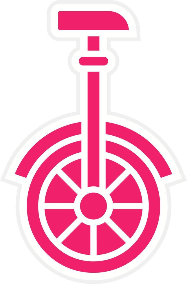 Monocycle Vector Icon Style