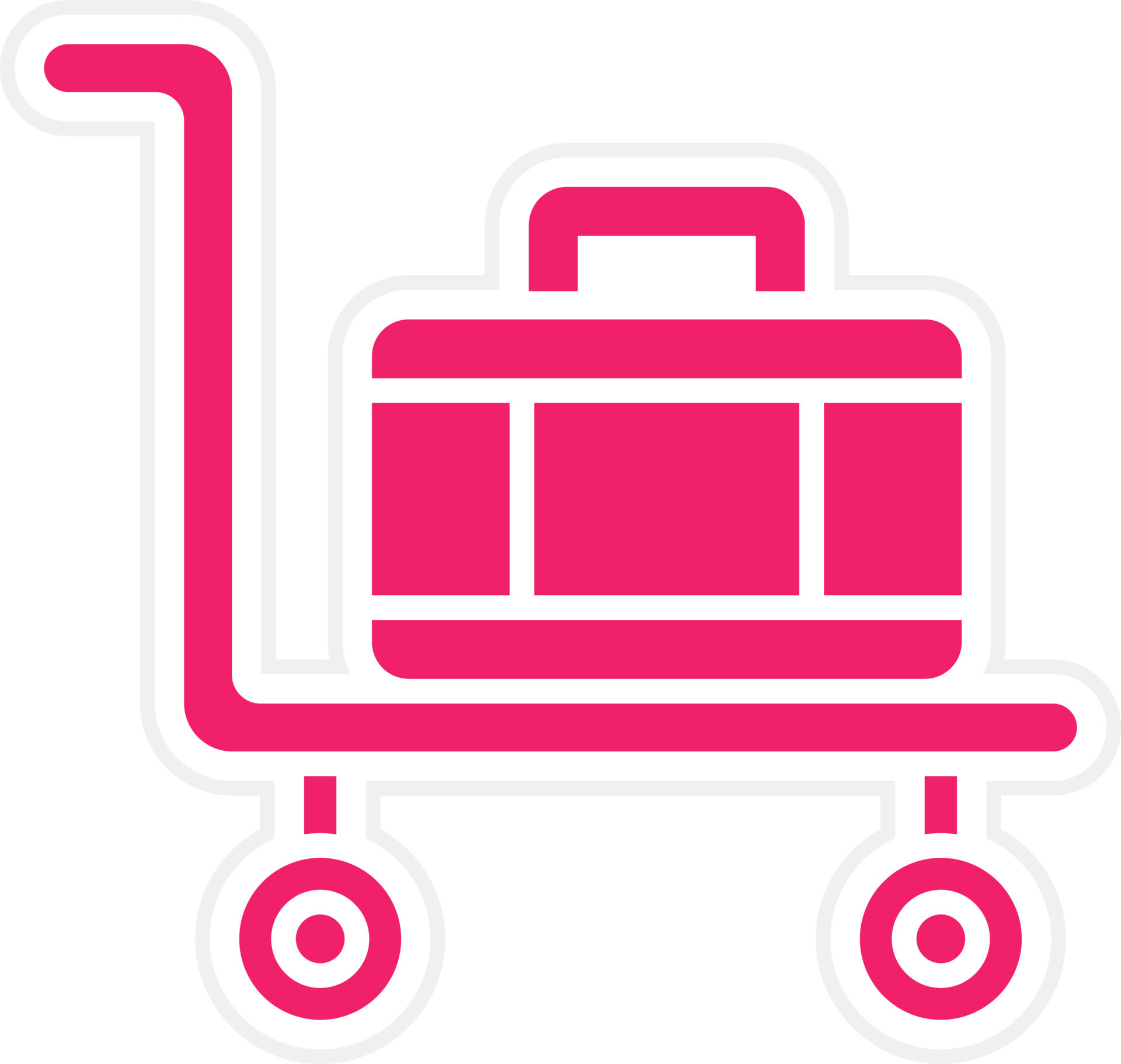 Luggage Cart Vector Icon Style 22438157 Vector Art at Vecteezy
