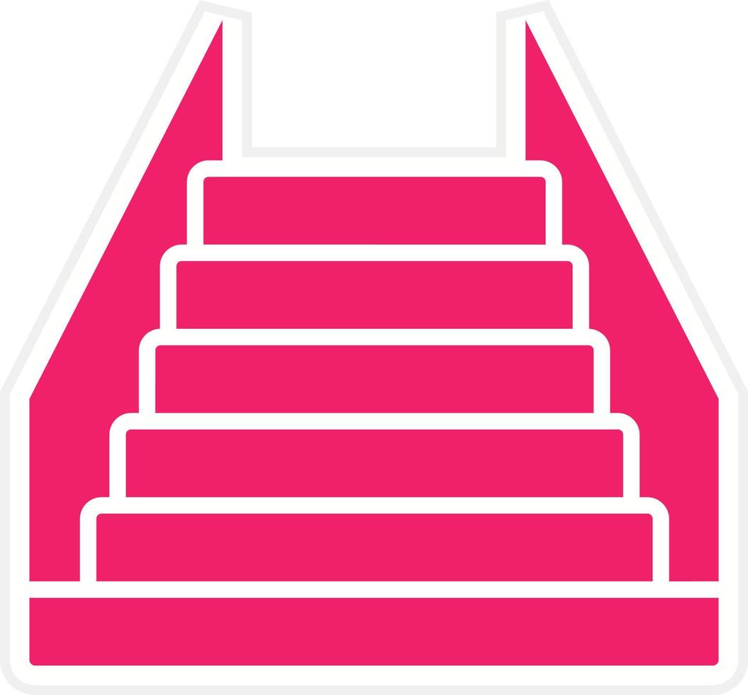 Stairs Vector Icon Style