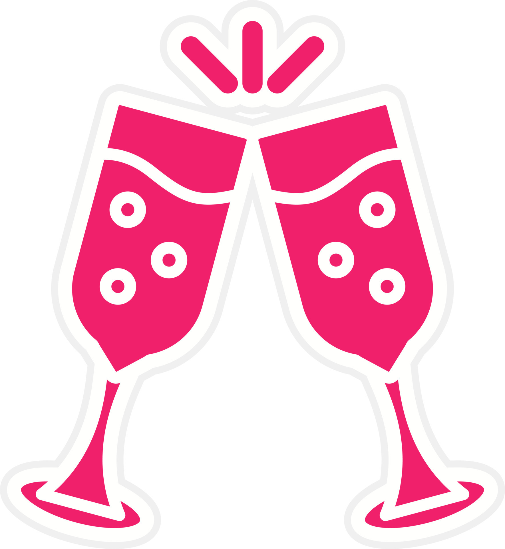 Champagne Glasses Vector Icon Style 22438238 Vector Art at Vecteezy