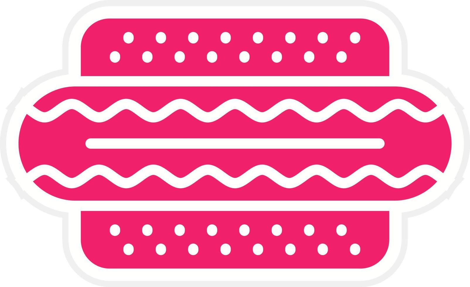 Hot Dog Vector Icon Style