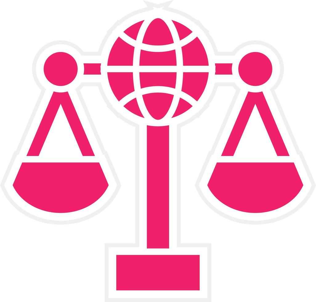 International Law Vector Icon Style