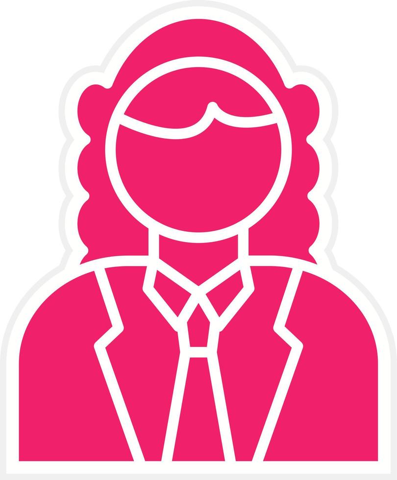 Judge Male Vector Icon Style