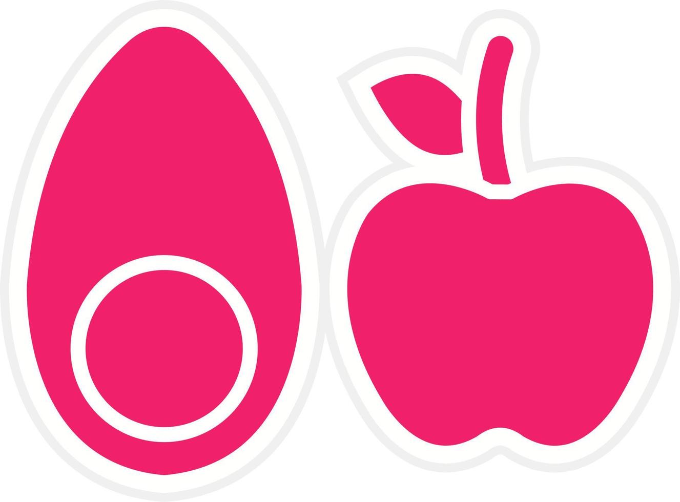 Healthy Fat Vector Icon Style