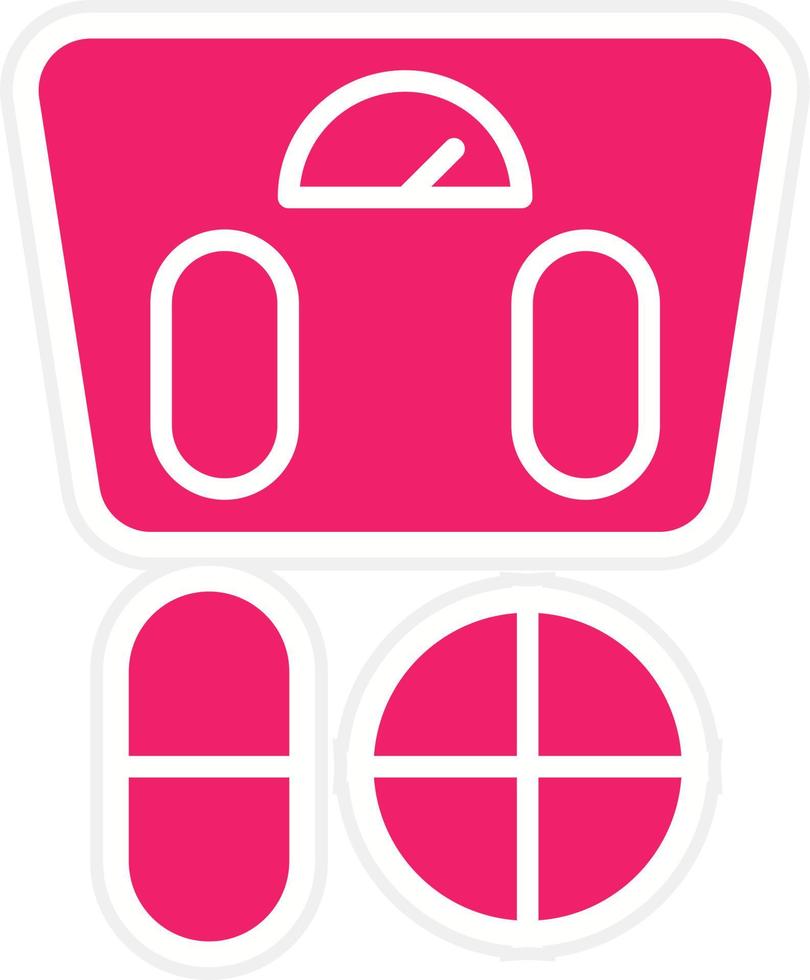 Dieting Pills Vector Icon Style