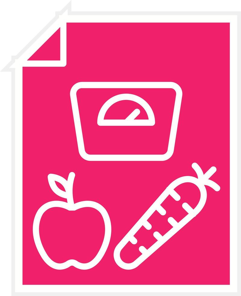 Dieting Tips Vector Icon Style