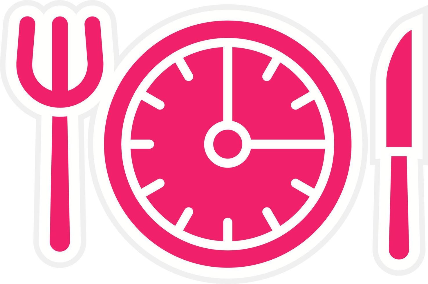 Intermittent Fasting Vector Icon Style