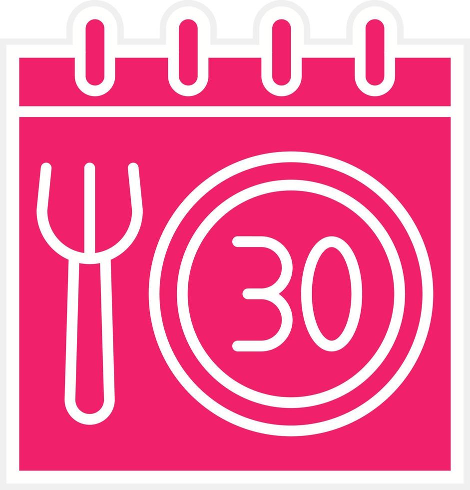 30 Day Challenge Vector Icon Style