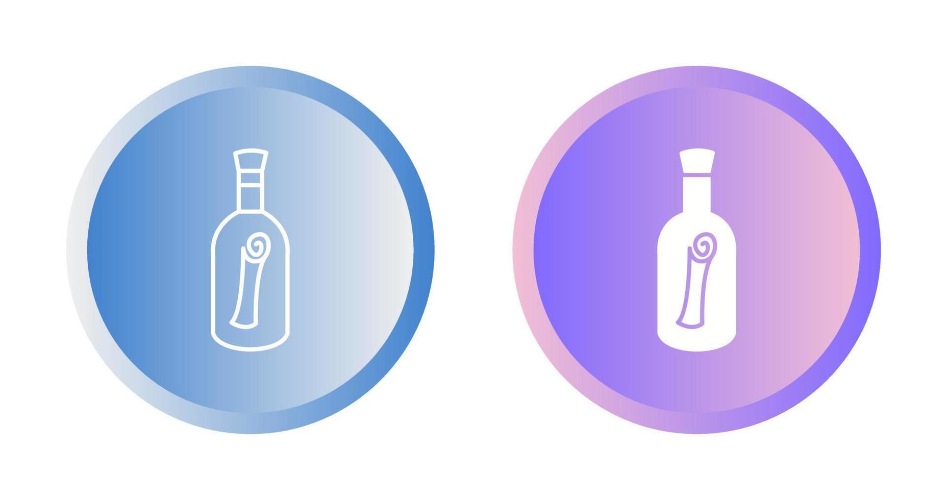 Scroll in Bottle Vector Icon