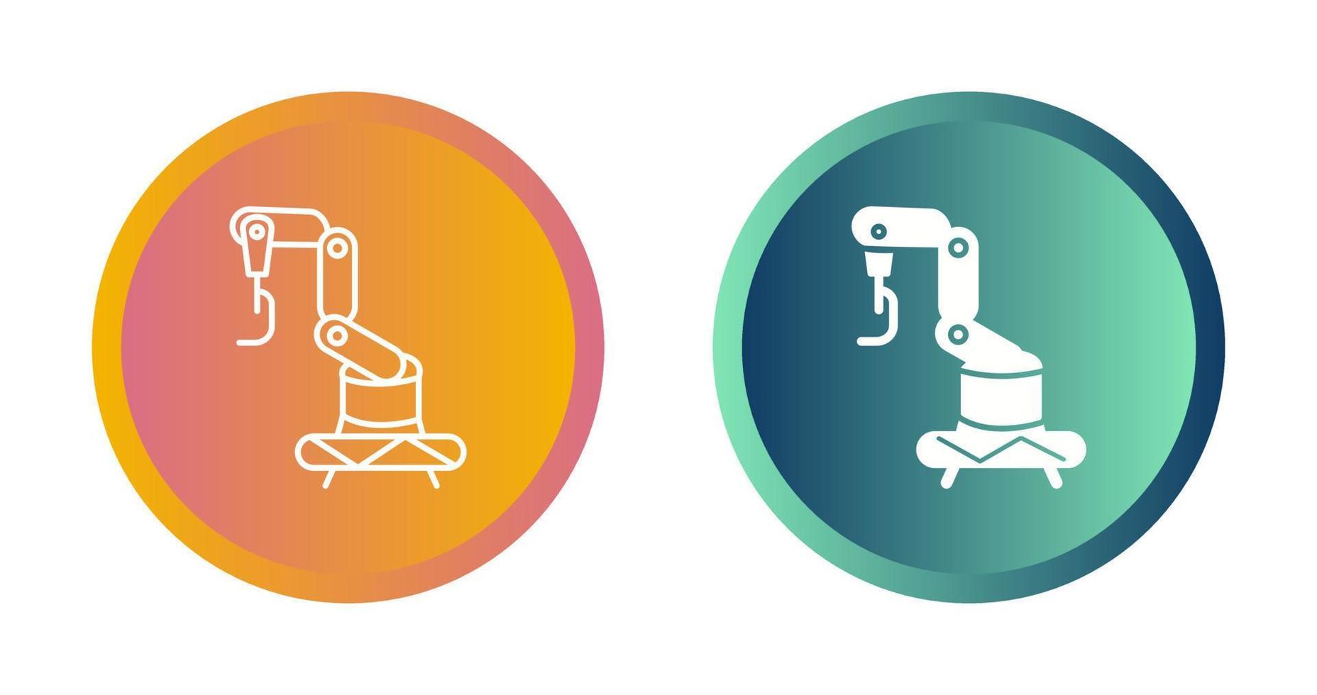 Industrial Robot Vector Icon